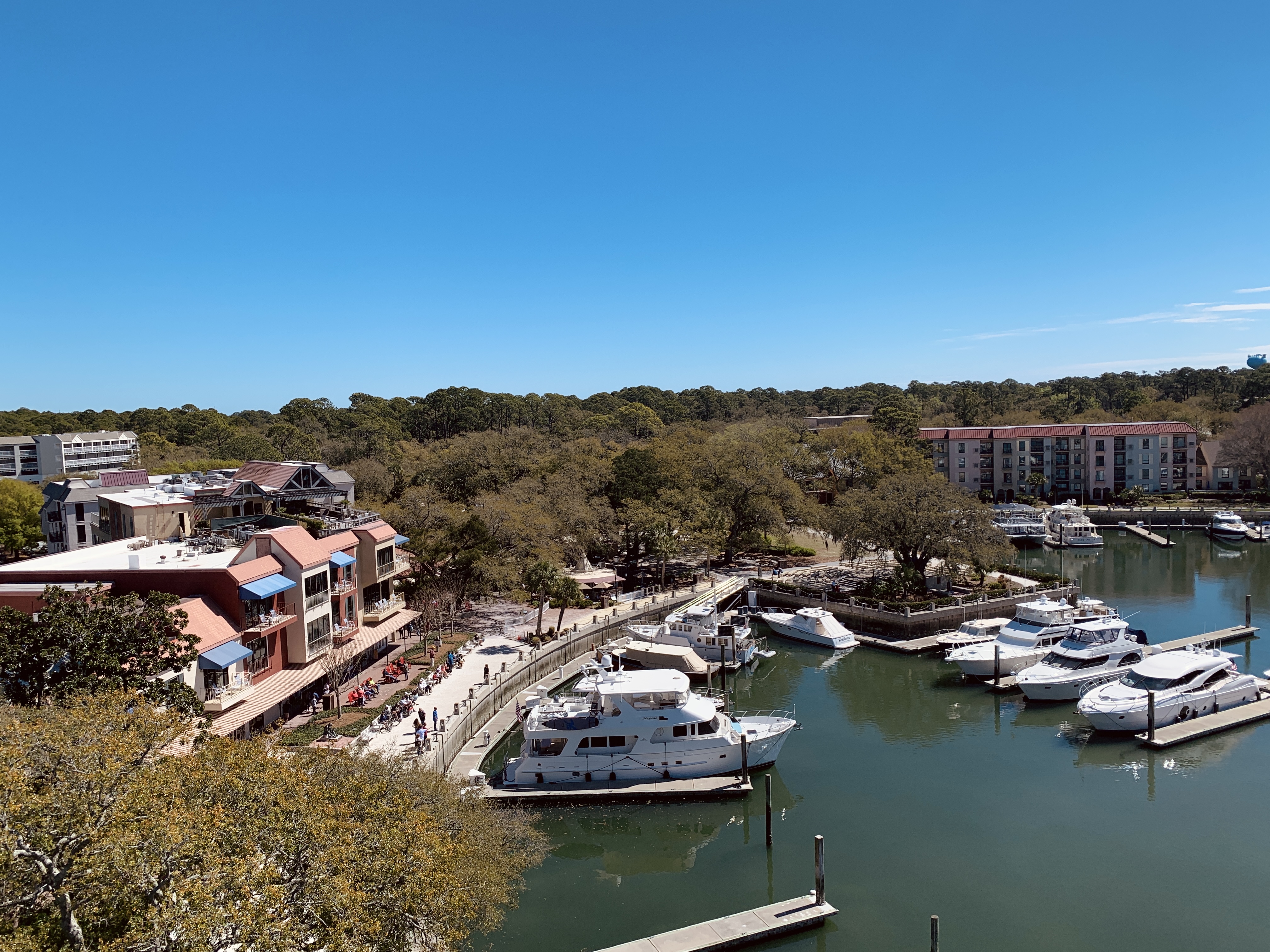 Picture of Harbour Town, South Carolina from the top of the Lighthouse.